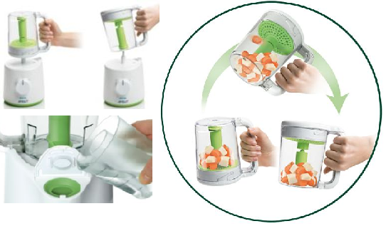 philips avent combined baby food steamer and blender